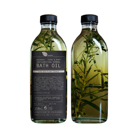 Ambre Rosemary, Thyme and Mint Herbal Bath Oil 150ml