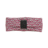 Rose B. Brown Chequer Headband - Rose