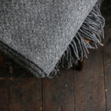 British Made 100% Wool Wafer Throw