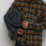 British Made 100% Wool Wafer Throw