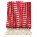 British Made 100% Wool Cob Weave Throw