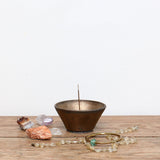 Ume Handmade Ceramic Incense Bowl Metallic Gold