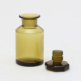 Vintage French Apothecary Glass Bottle Small