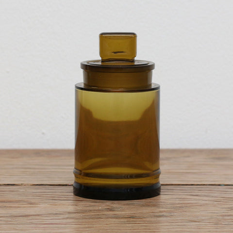 Vintage French Apothecary Glass Bottle Large